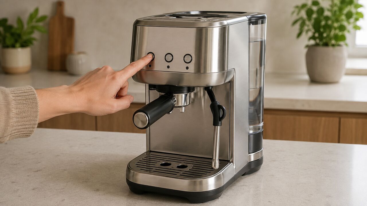 Breville Bambino Plus showing no lights when a control button is pressed