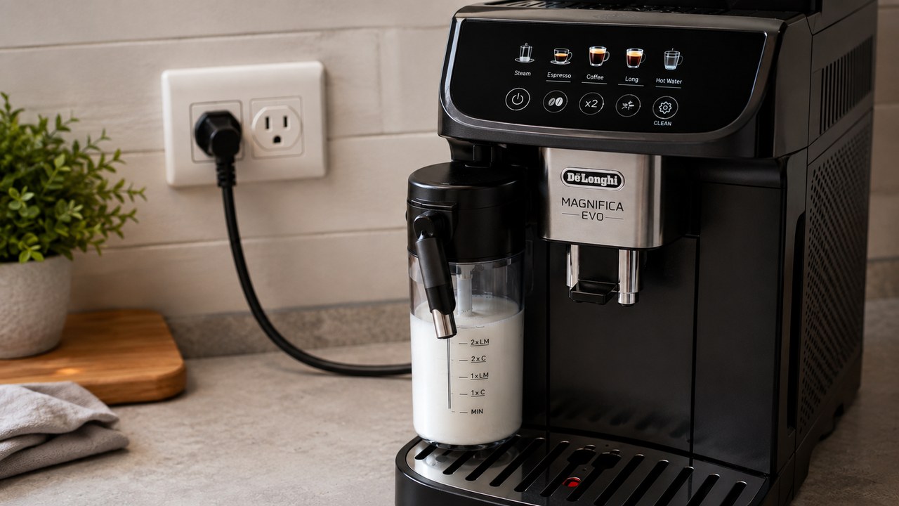 DeLonghi Magnifica Evo ECAM29084SB plugged in but not turning on