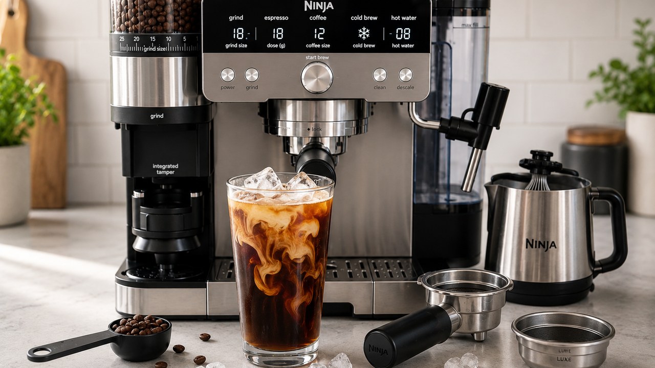 Ninja Luxe Café Pro ES701 cold brew with ice