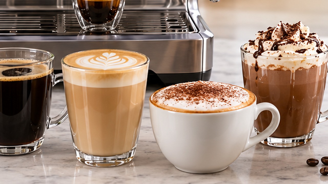 Breville Barista Touch BES880 coffee recipes with espresso and milk drinks