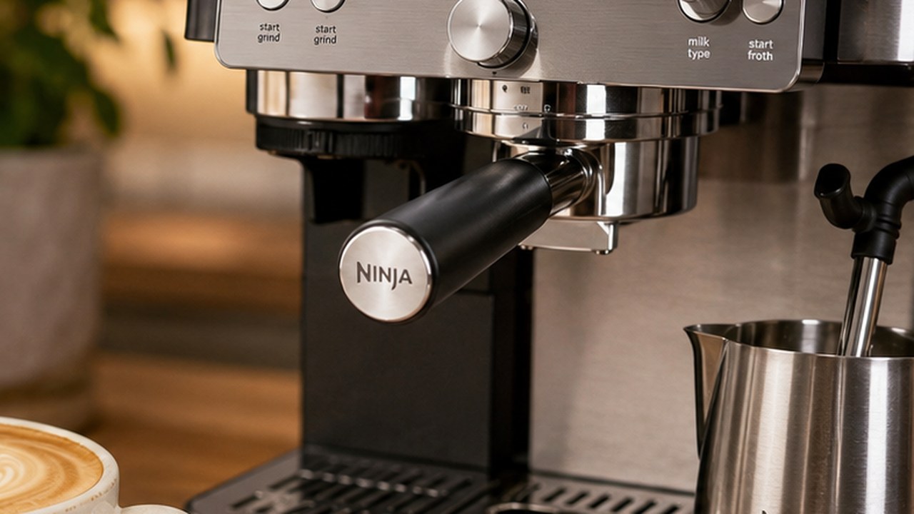 Ninja Luxe Café Pro ES701 flat white with steamed milk